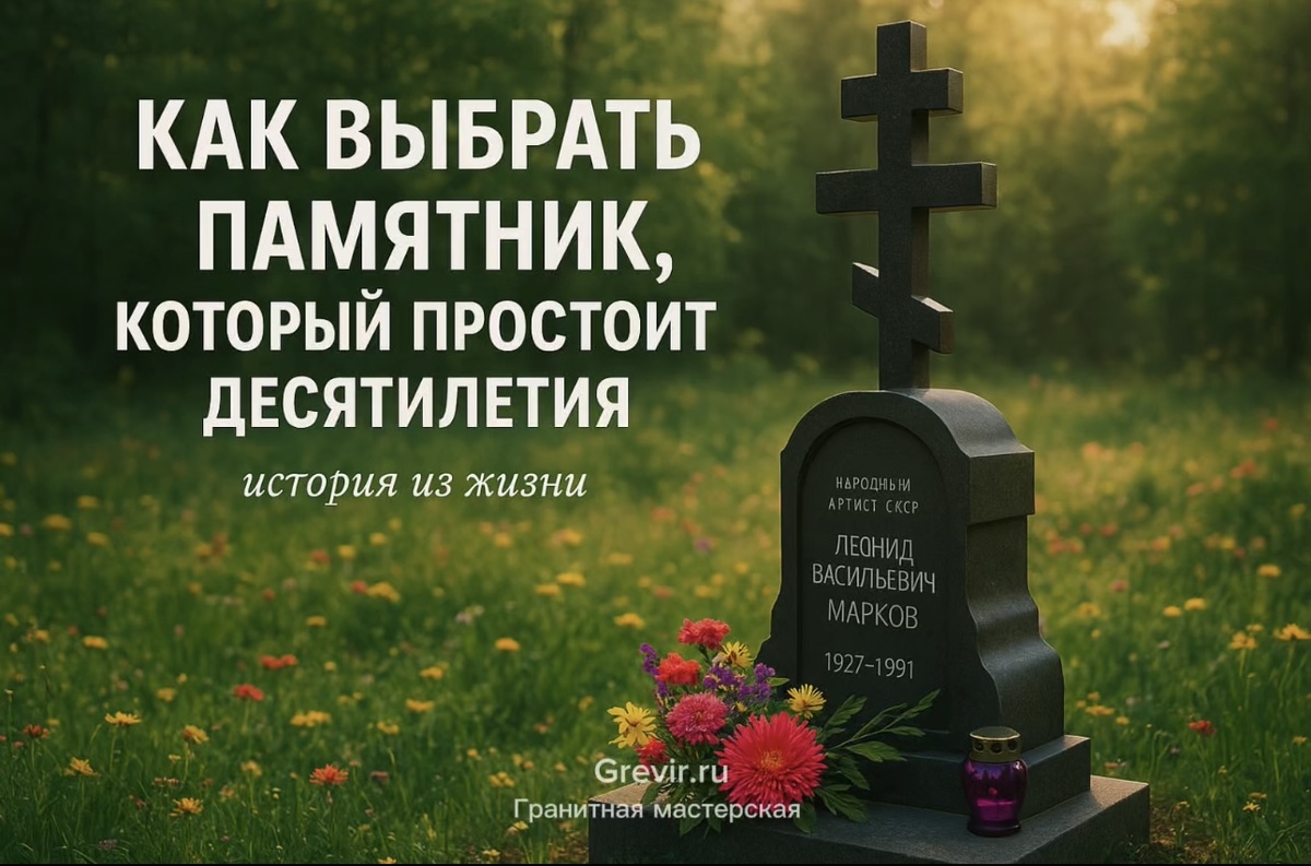 Как выбрать памятник 