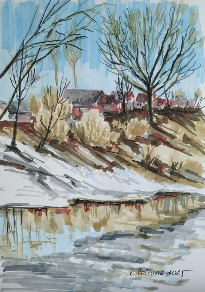 Картина художницы Марины Сатиной 