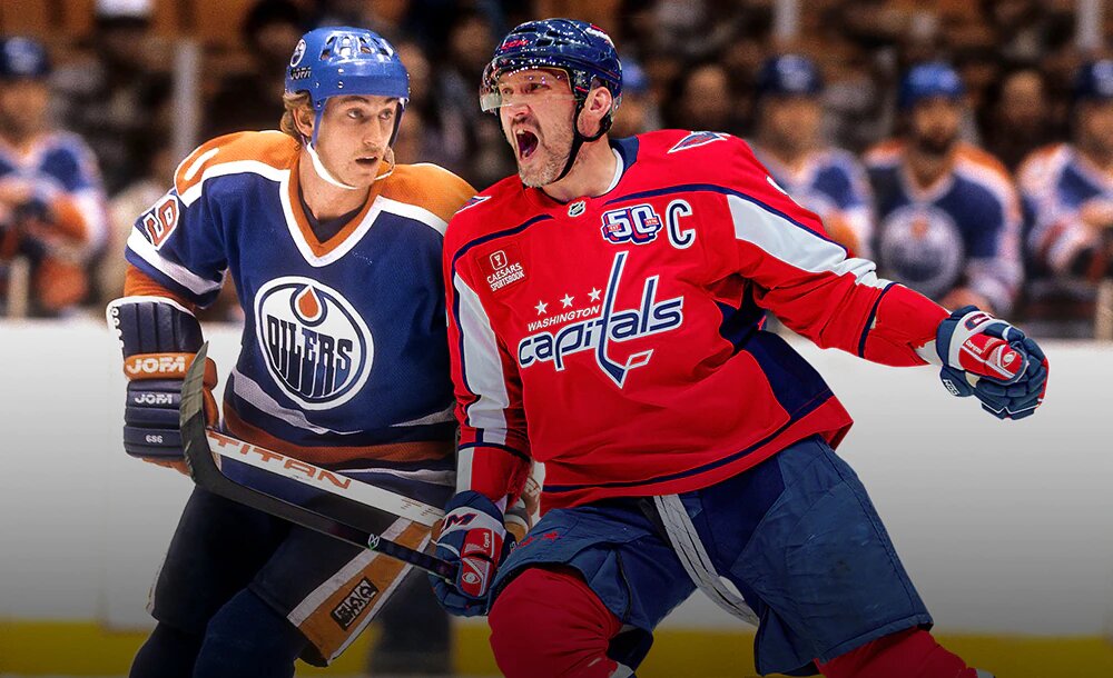 Гретцки и   Овечкин  - заочная борьба.  фото: картинки яндекса.