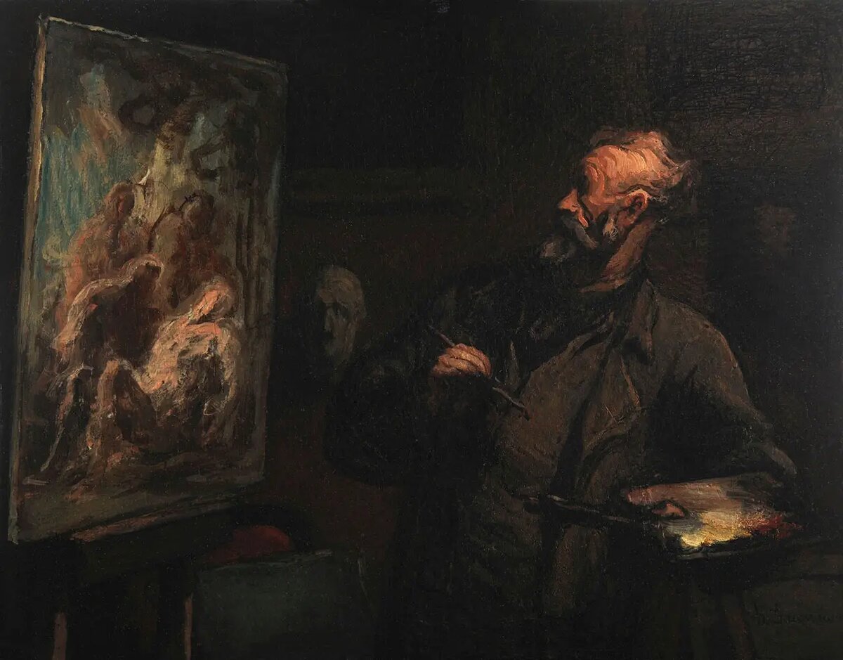 Оноре Домье. Художник (ок. 1867 г.).