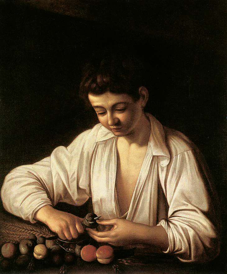 Мальчик с фруктами, 1591