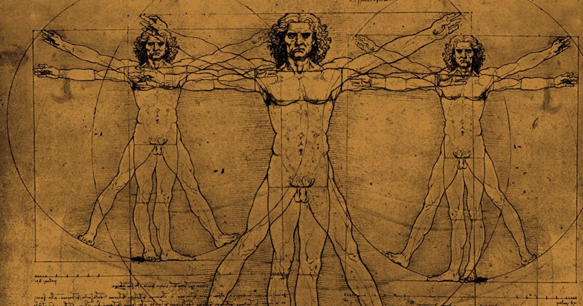 Витрувианский человек Леонардо да Винчи