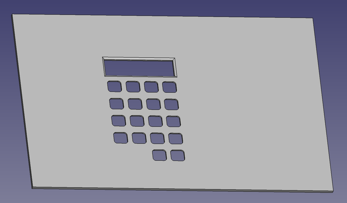 Подготовленные отверстия для клавиш интерфейсного модуля компьютера ЮТ-88.