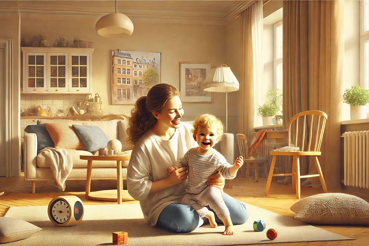 Молодым родителям требуется помощь в присмотре за ребенком. Источник: нейросеть📷
