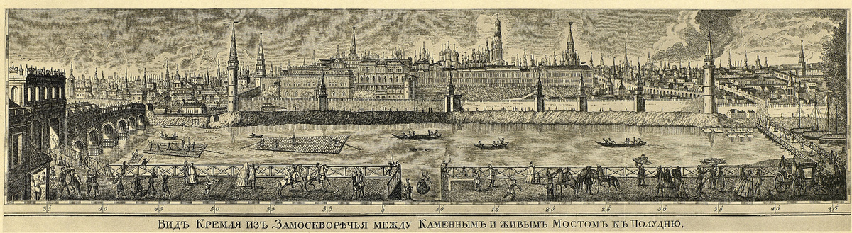 © public domain (Вид Кремля из-за Замоскворечья в середине XVIII в.)