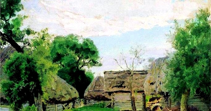 Здесь мы видим задворки от художника Василия Поленова. Картинка из открытых источников.