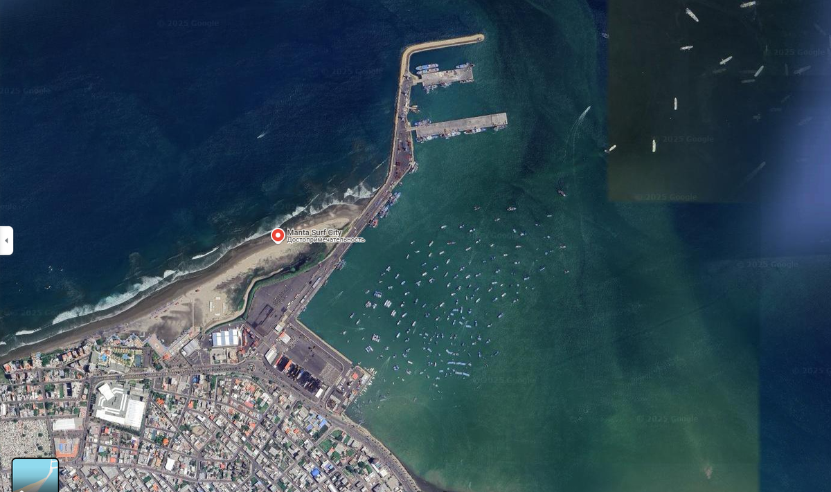 Порт Манта. Источник Гугл Карты.