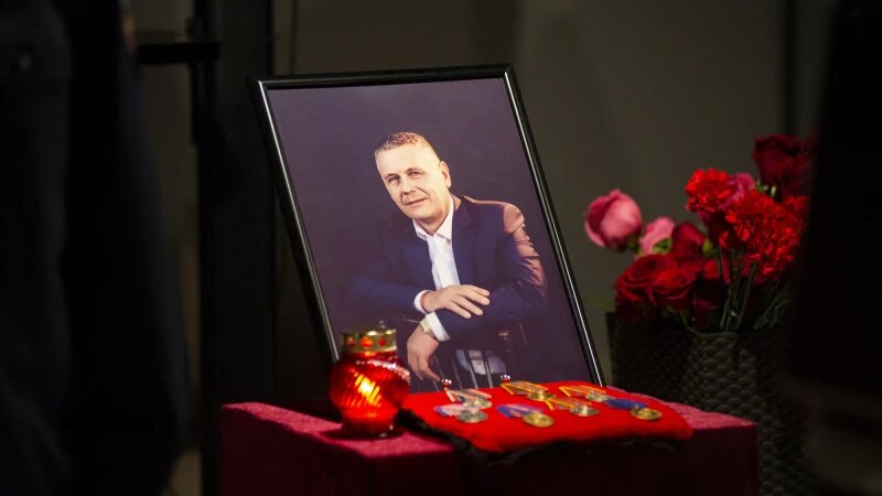     Похороны Николая Онищенко. Анна Зайкова