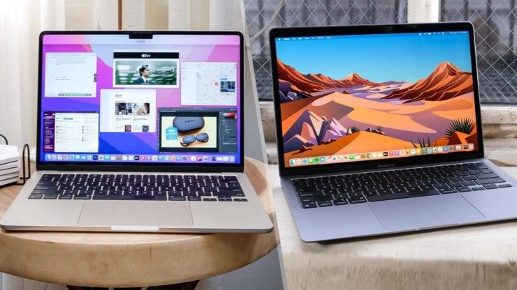    Разница между MacBook Air M1 и моделями с процессорами M2, M3 и M4 видна невооруженным взглядом. Изображение: tomsguide.com