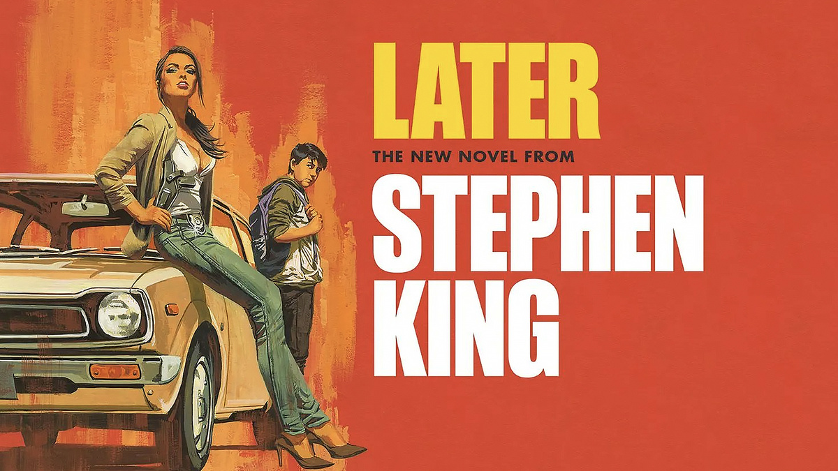 Обложка книги Стивена Кинга "Позже" (Later)