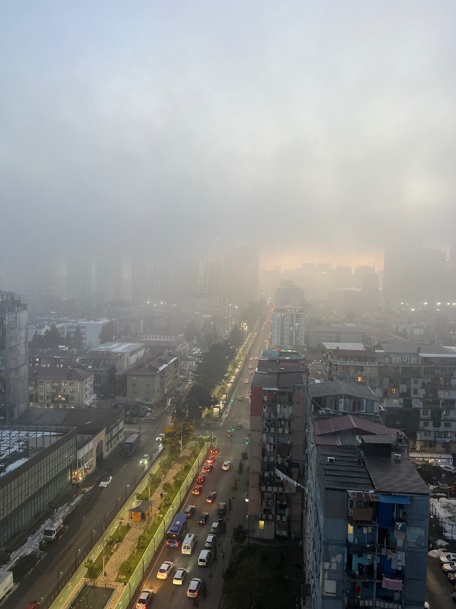 Вот так это было с моего балкона