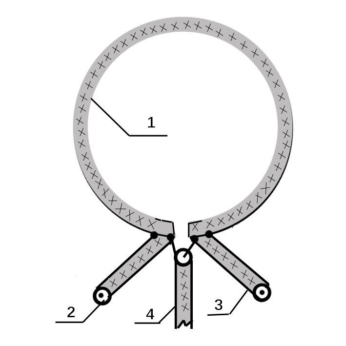 Рис 1. Антенна из коаксиального кабеля.