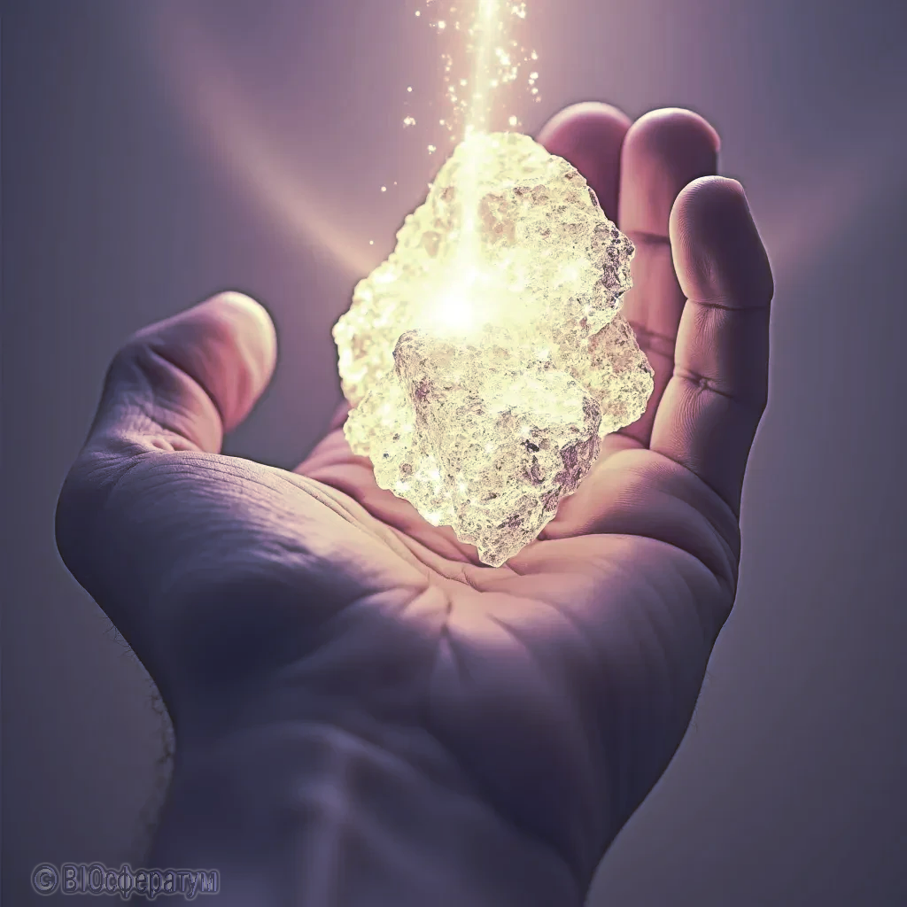 Королю продемонстрировали необычный кристалл с удивительным свойством.