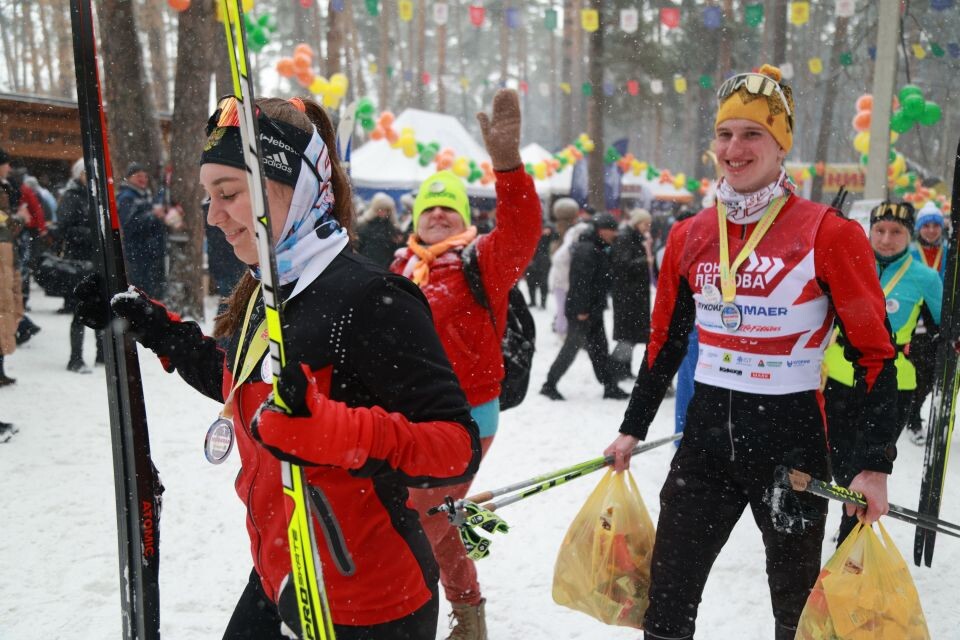    Лыжный марафон на "Трассе здоровья" в Барнауле, 9 марта 2025 год. Источник: Олег Укладов