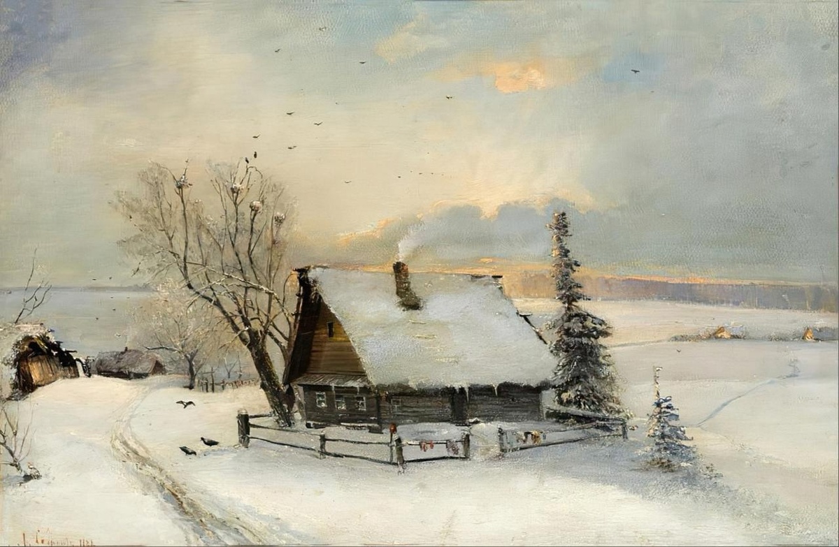 Саврасов А.К. «Зимний пейзаж»
