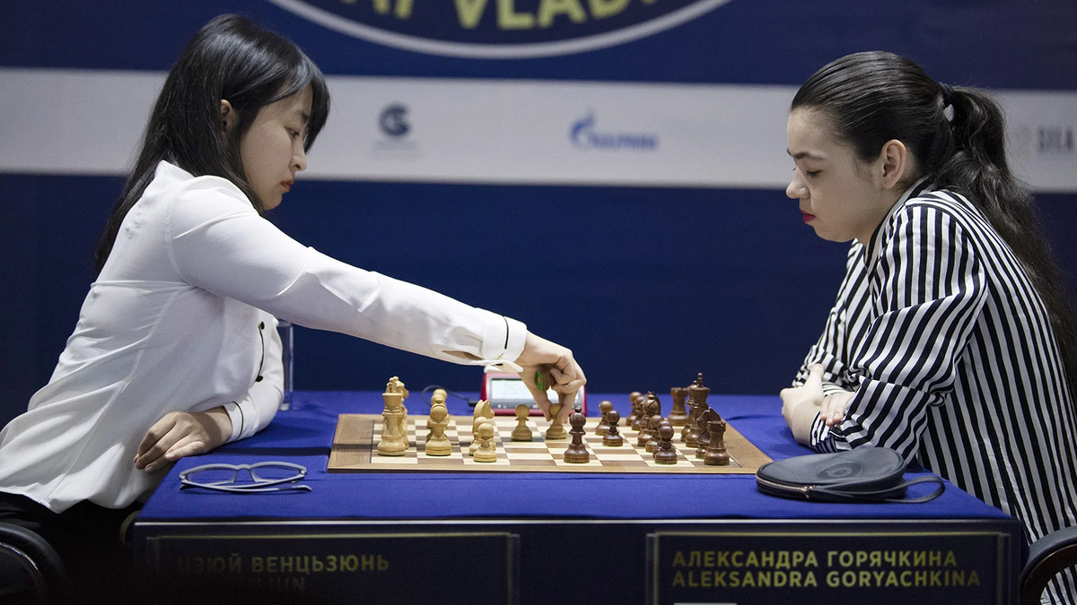 Цзюй Вэньцзюнь и Александра Горячкина (Фото Юрия Смитюка / ТАСС)