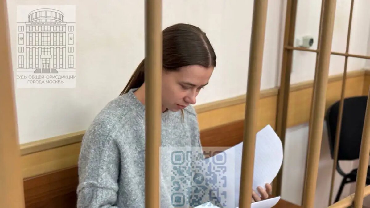    Блогер Александра Митрошина в суде.