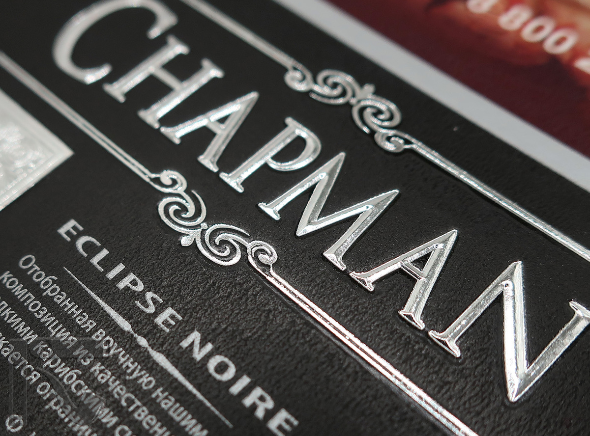 Сигареты Chapman Eclipse Noire Platinum. Фото: © канал "Уголок Курильщика"