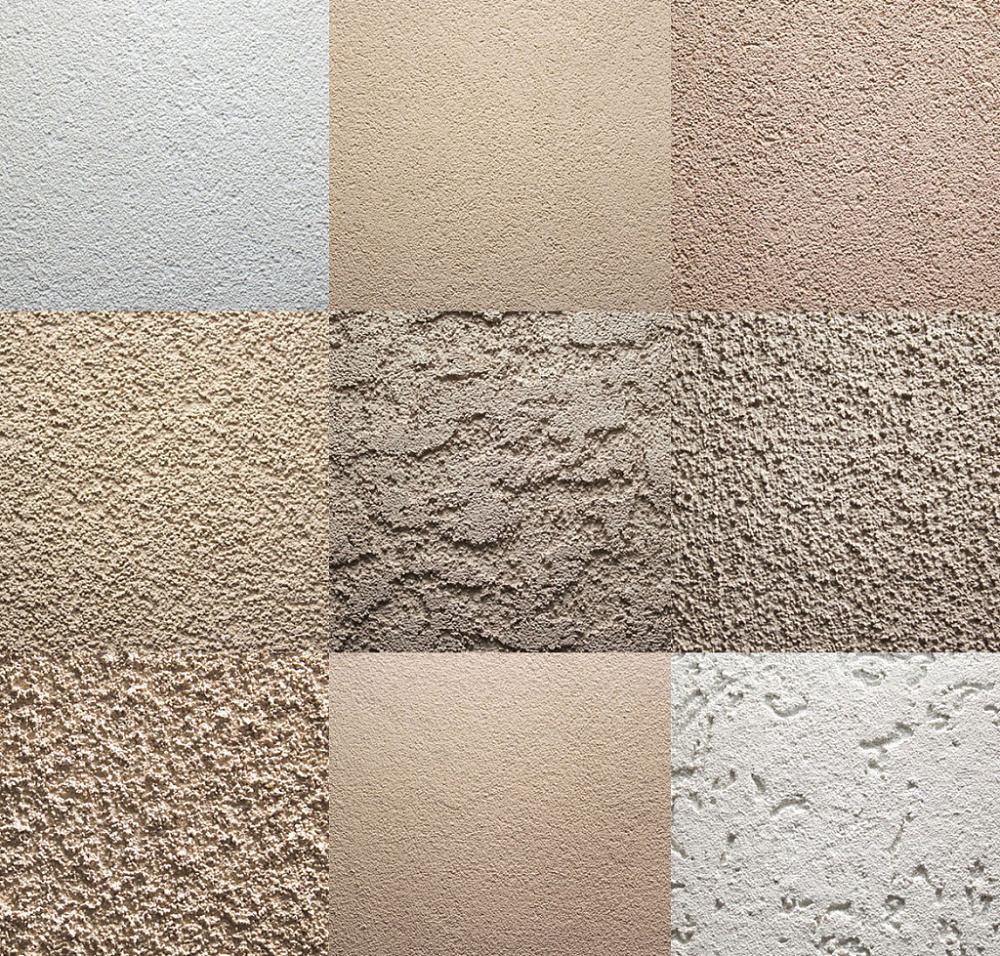 варианты декоративной штукатурки фасадов