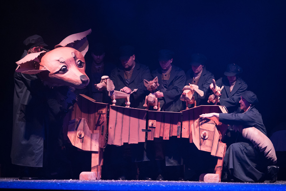 Спектакль "Каштанка". Изображение: mospuppets.ru