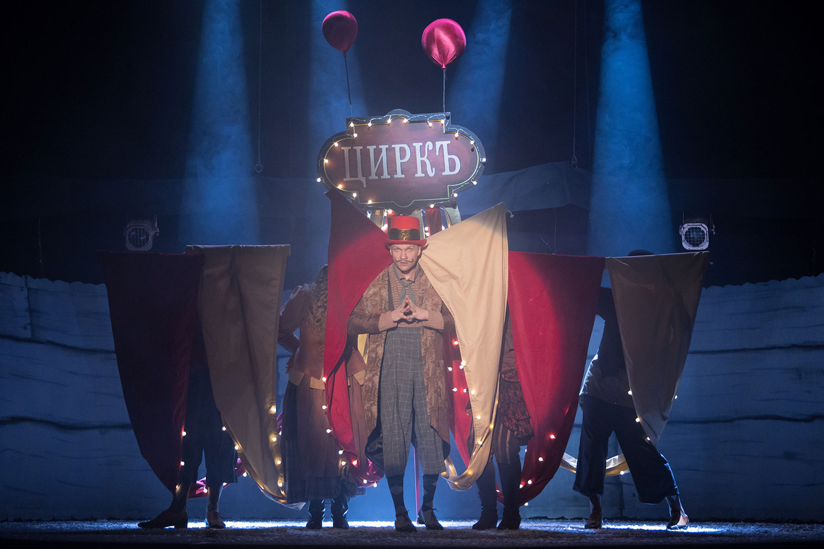 Спектакль "Каштанка". Изображение: mospuppets.ru