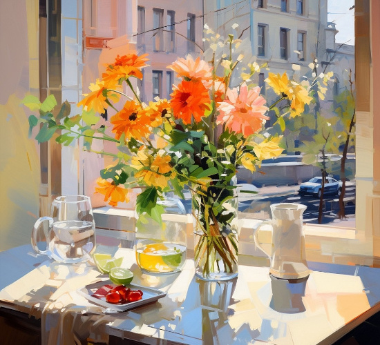 Солнечные пейзажи и натюрморты в творчестве японской художницы Каору Ямада (Kaoru Yamada).