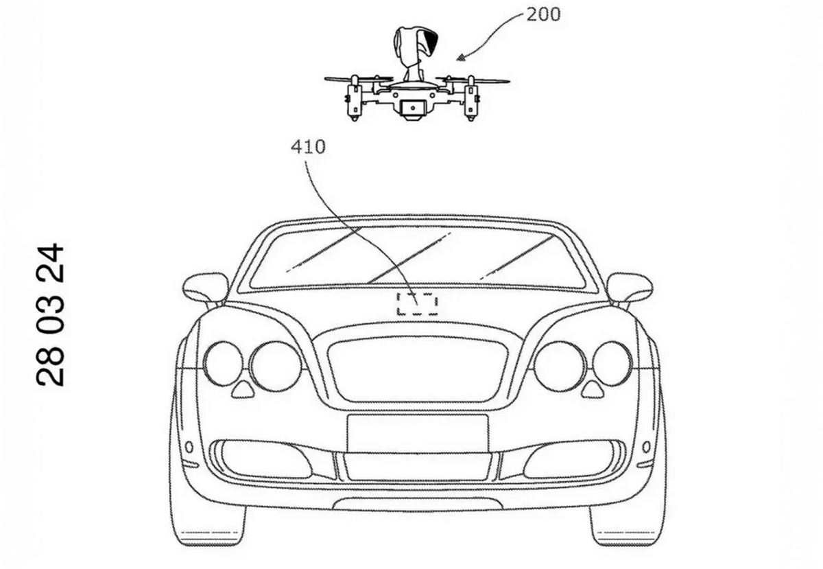 Патентные изображения дрона Bentley