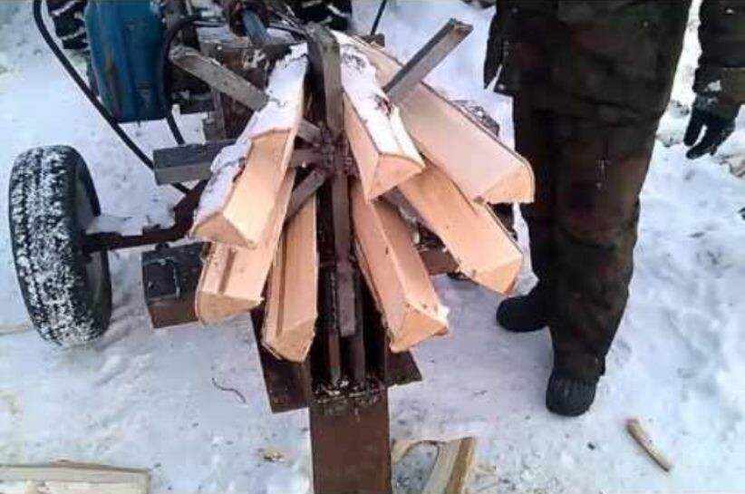 Гидравлический дровокол для заготовки дров.