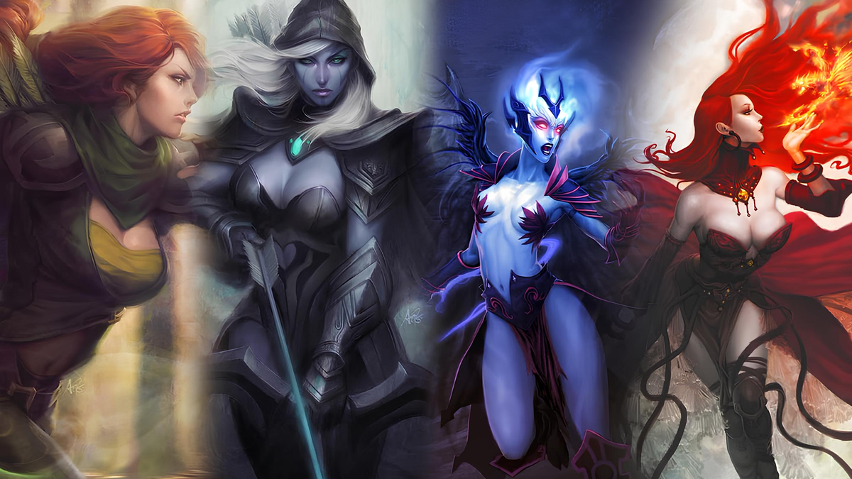 Самые красивые и привлекательные женские персонажи в Dota 2