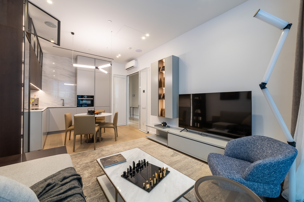 Шоурум в офисе продаж премиального семейного жилого квартала PRIDE рядом с метро "Марьина роща"