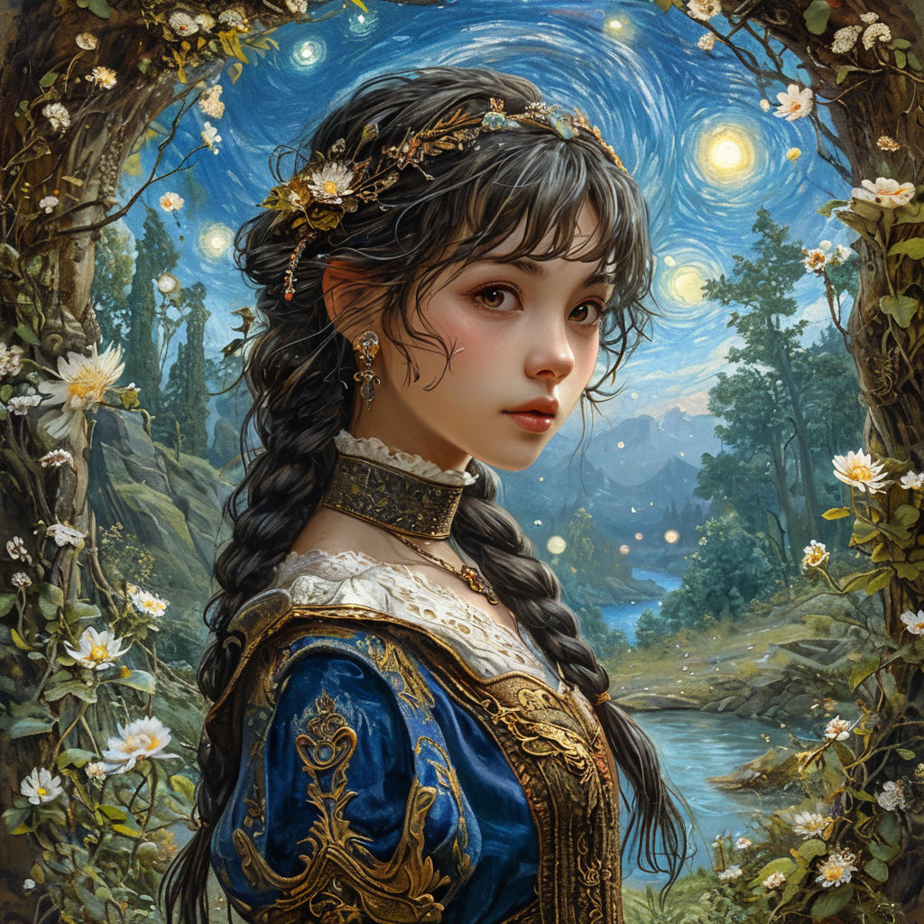 Сказка о Звёздном Лесе и Храброй Девочке