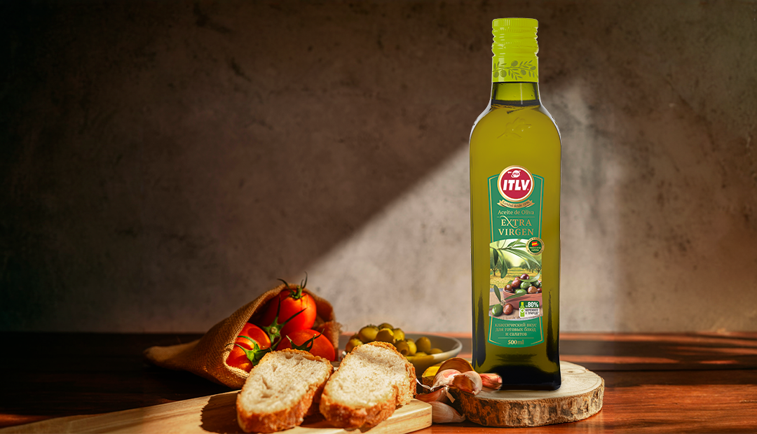 Оливковое масло Extra Virgen отлично сочетается с овощными блюдами.