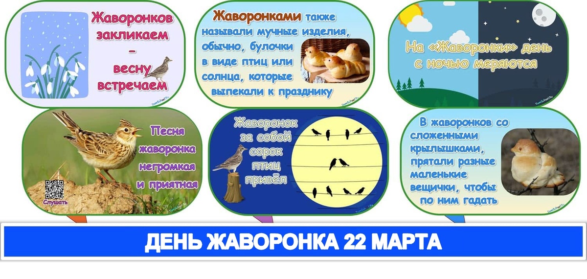 День жаворонка. Шаблоны речевых облачков.
