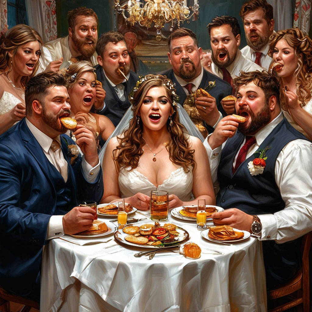 Так ИИ видит наши свадьбы.)