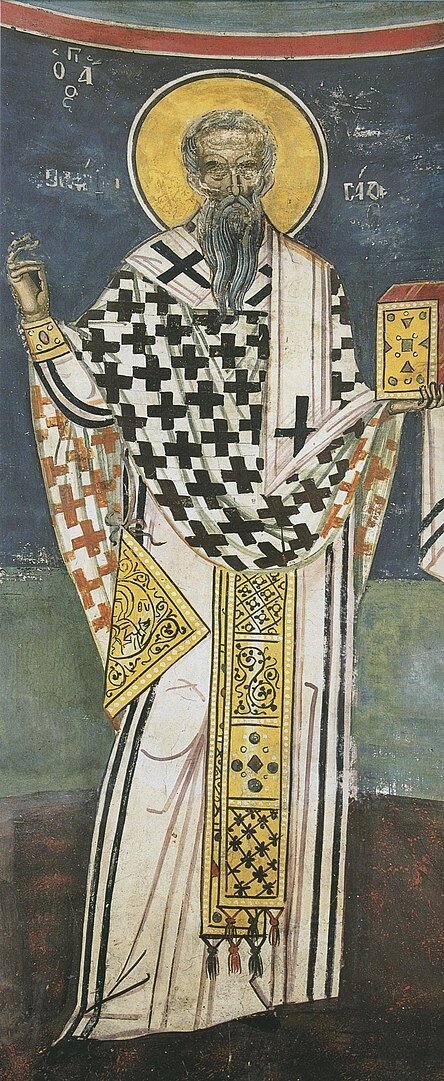    Порфирий Газский, XVI век; мастер: Тзортзи (Зорзис) Фука; местонахождение: Греция. Афон, монастырь Дионисиат. Фото: Commons.wikimedia.org
