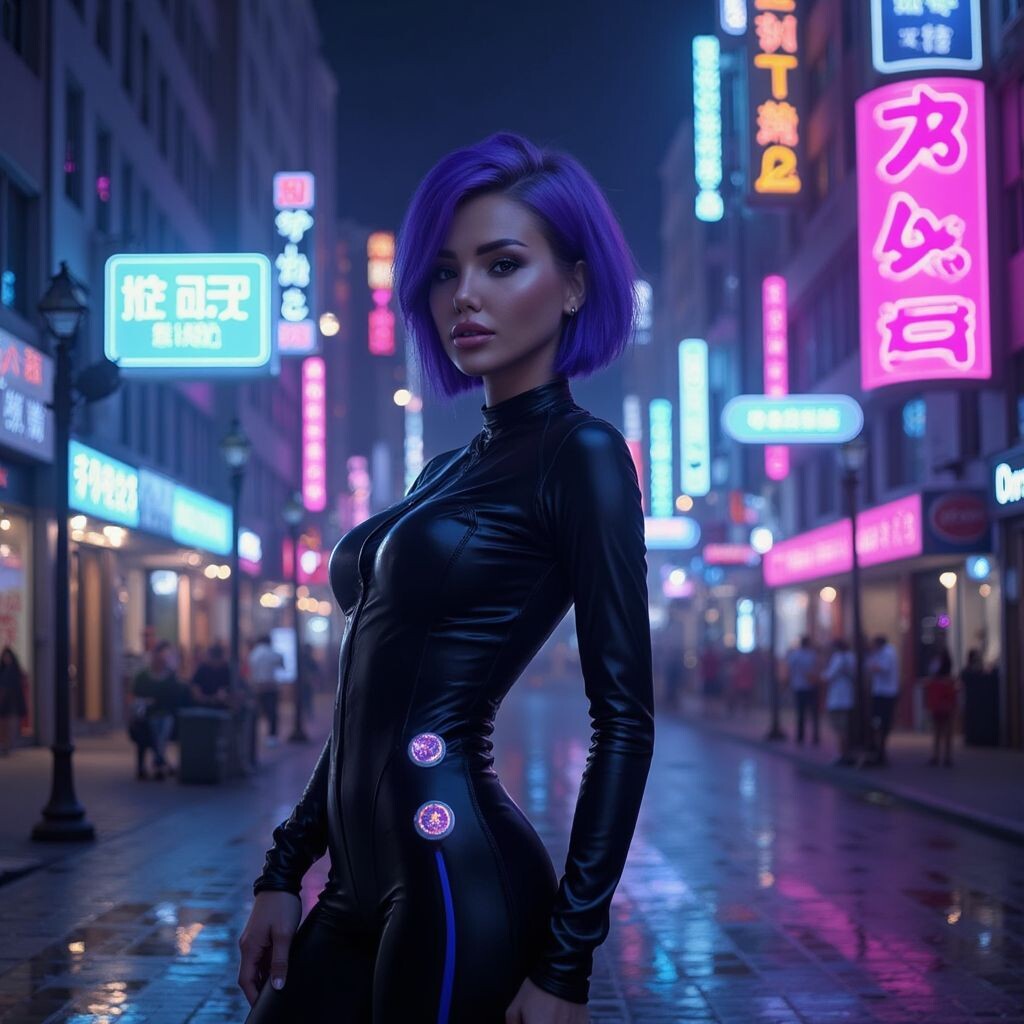 Фотосессия с вами - стиль кибербанк в Face-me