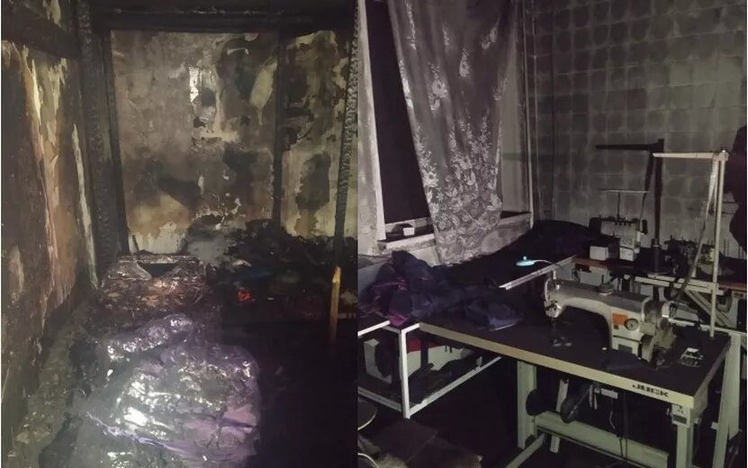    Швейный цех подожгли в селе под Ижевском