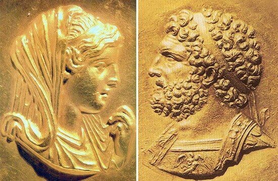 Олимпиада и Филипп II Македонский, родители Александра и Клеопатры