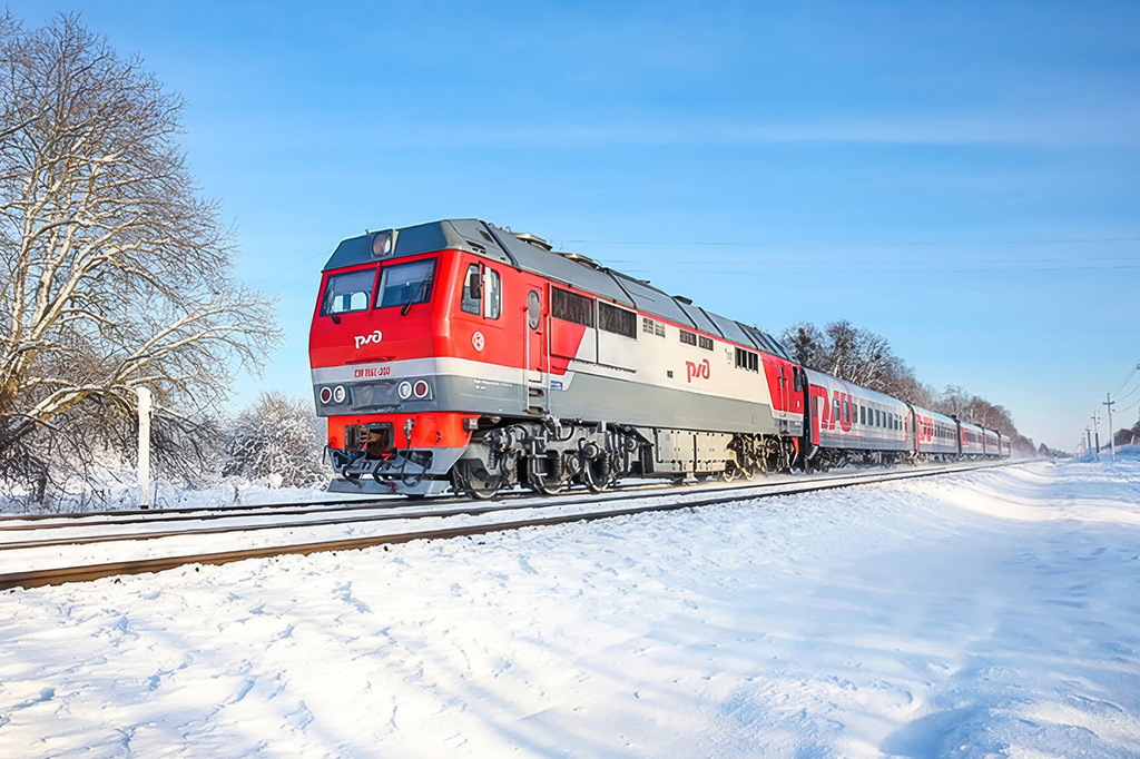    Тепловоз РЖД. Фото istock