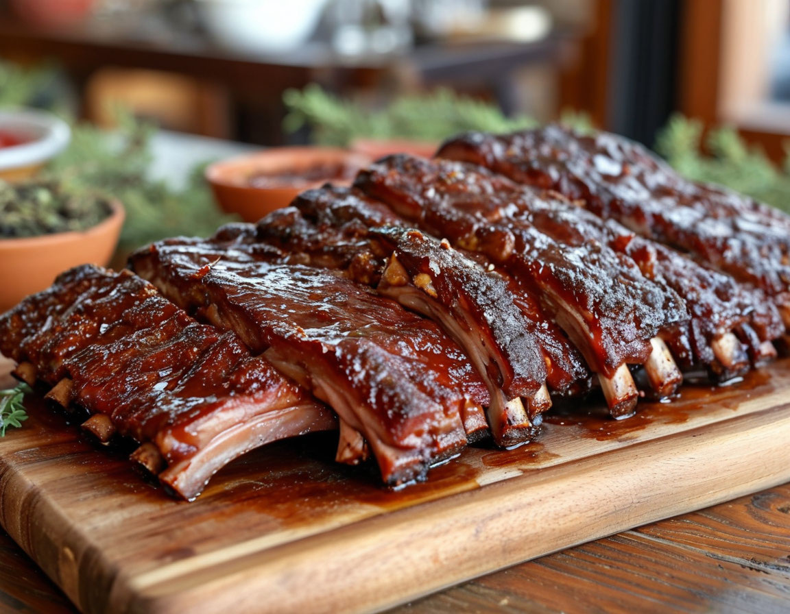 Копчёные свиные рёбра