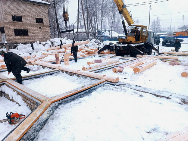    В Лузе начали строить стены Смоленского храма