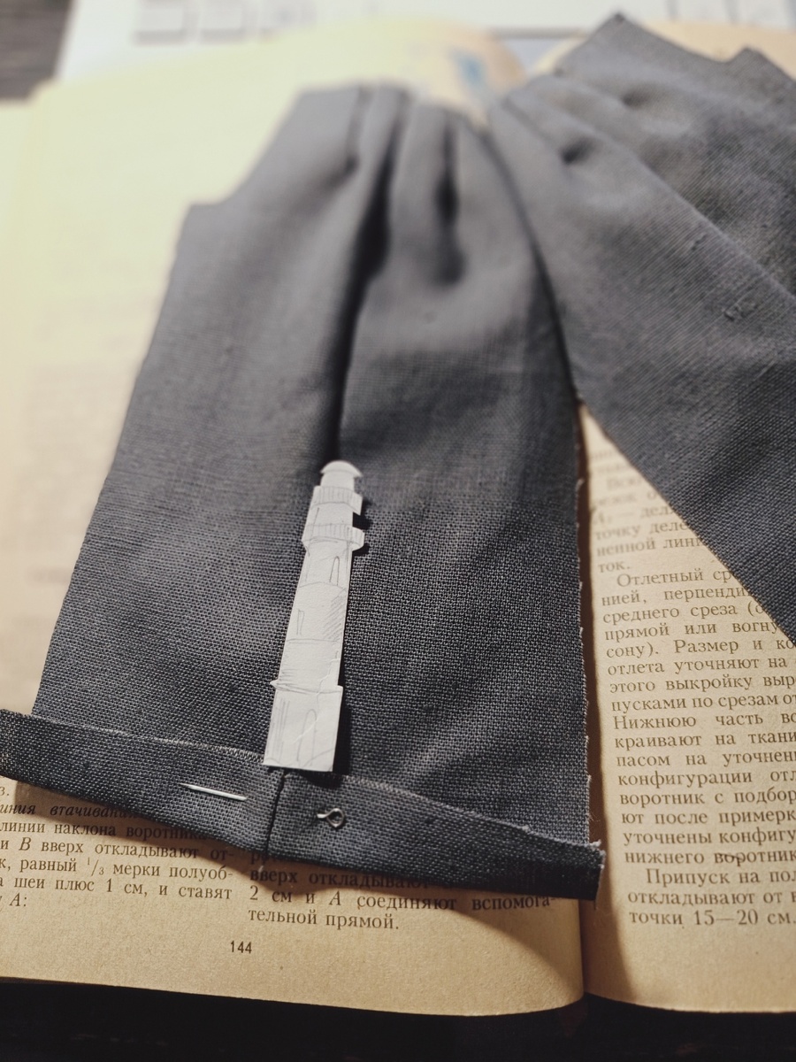 У меня появилась идея широких брюк с вышивкой. Искала образы, картинки, выкройки.