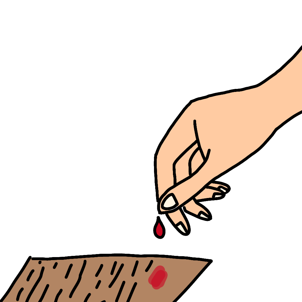 Шаблон руки взяла из ибиса