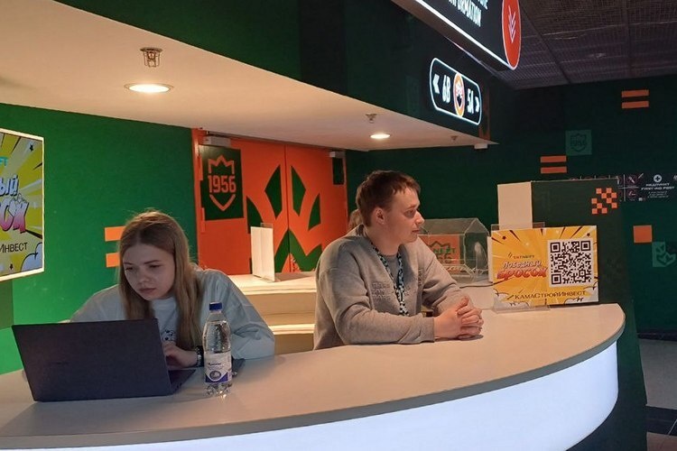    Точка для регистрации на матче со «Спартаком» / фото: «БИЗНЕС Online»