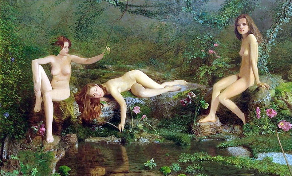 © Александр Саидов. Влажный лес. Холст, масло.