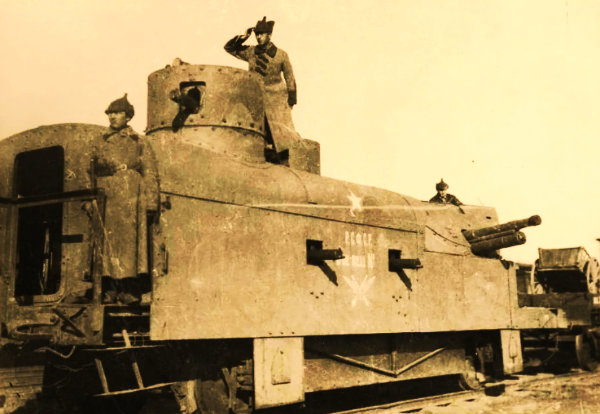 Рис. 1. Броневагон бронепоезда РККА. 1919-1921 гг.   