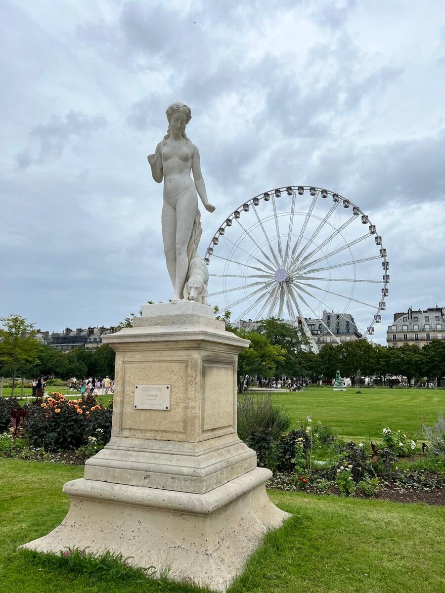 Нимфа, мрамор, 1886, мой любимый Сад Тюильри, Париж