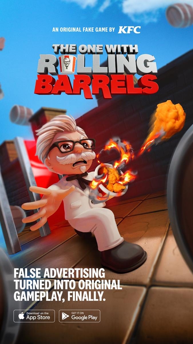 KFC превратил фейковые мобильные игры в реальные с помощью кампании «Original Fake Games»  