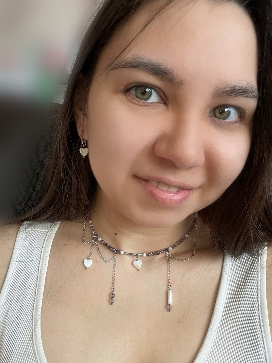 Собранные мной колье и серьги