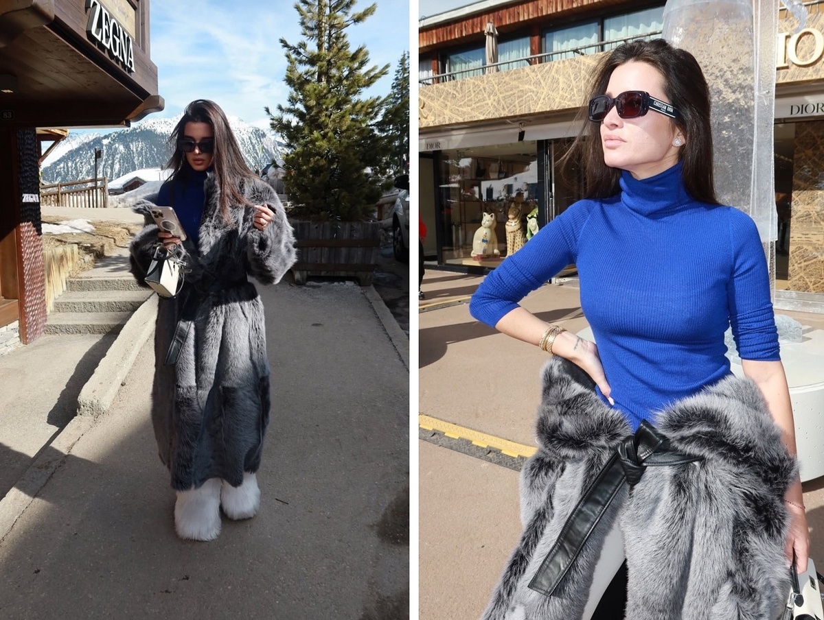 Ксения Бородина мало катается на лыжах. Фото: социальные сети. 